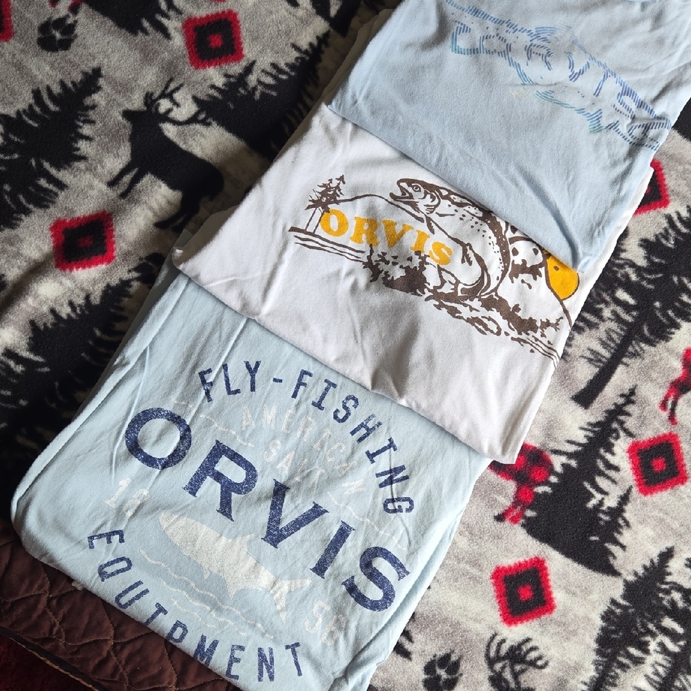 Orvis T-Shirts - Lot Of 3